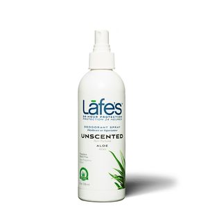 Desodorante Natural Spray Unscented Com Aloe Vera Lafes 236Ml